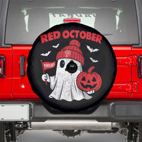 Red October Halloween Ghost Spare Tire Cover Philadelphia Spooky Pumpkin TS10