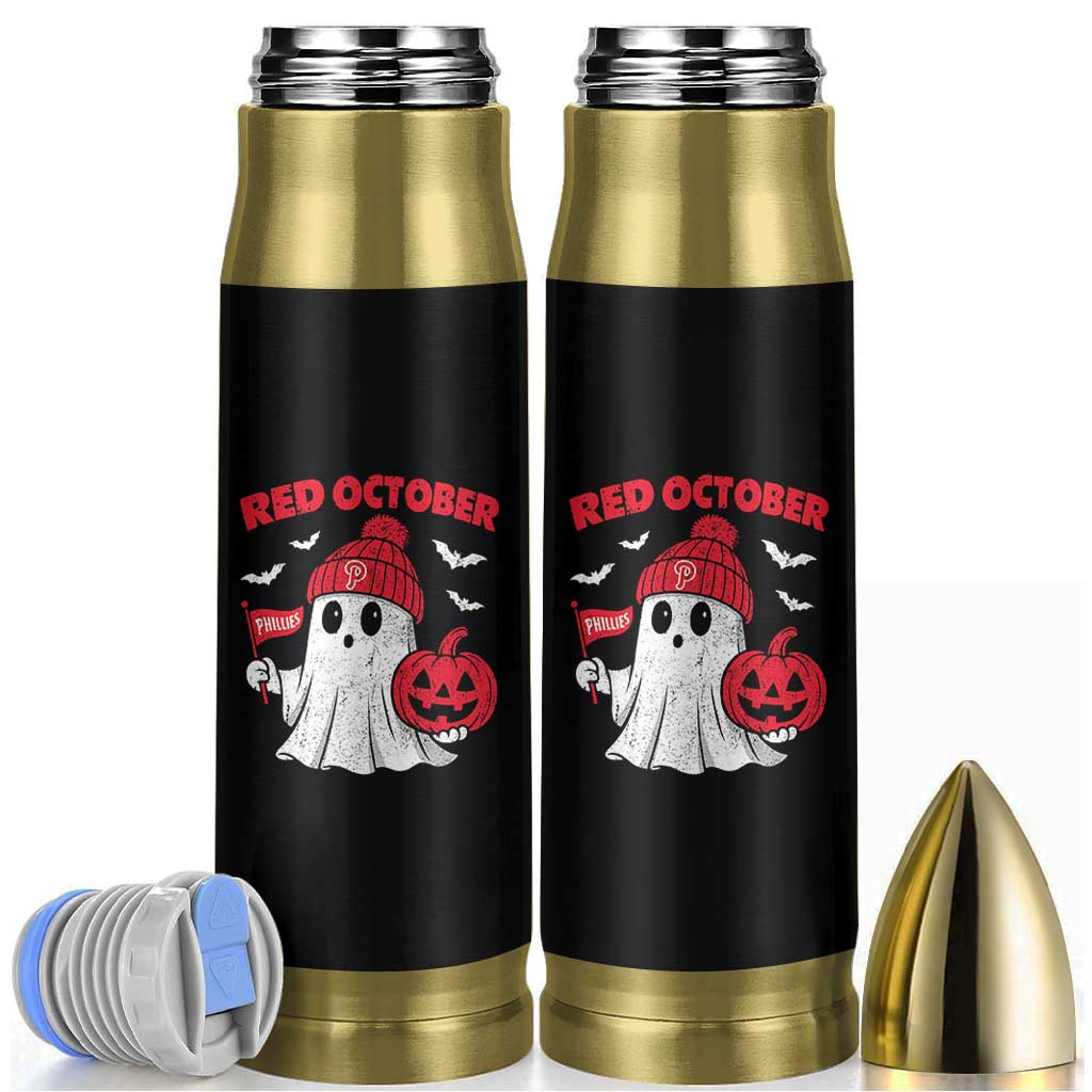 Red October Halloween Ghost Bullet Tumbler Philadelphia Spooky Pumpkin TS10