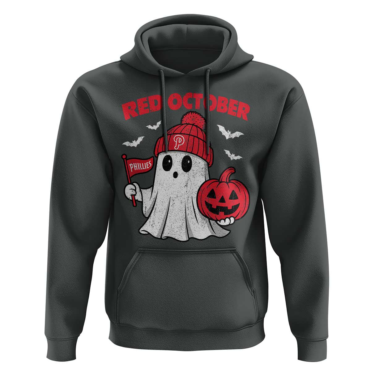 Red October Halloween Ghost Hoodie Philadelphia Spooky Pumpkin TS10