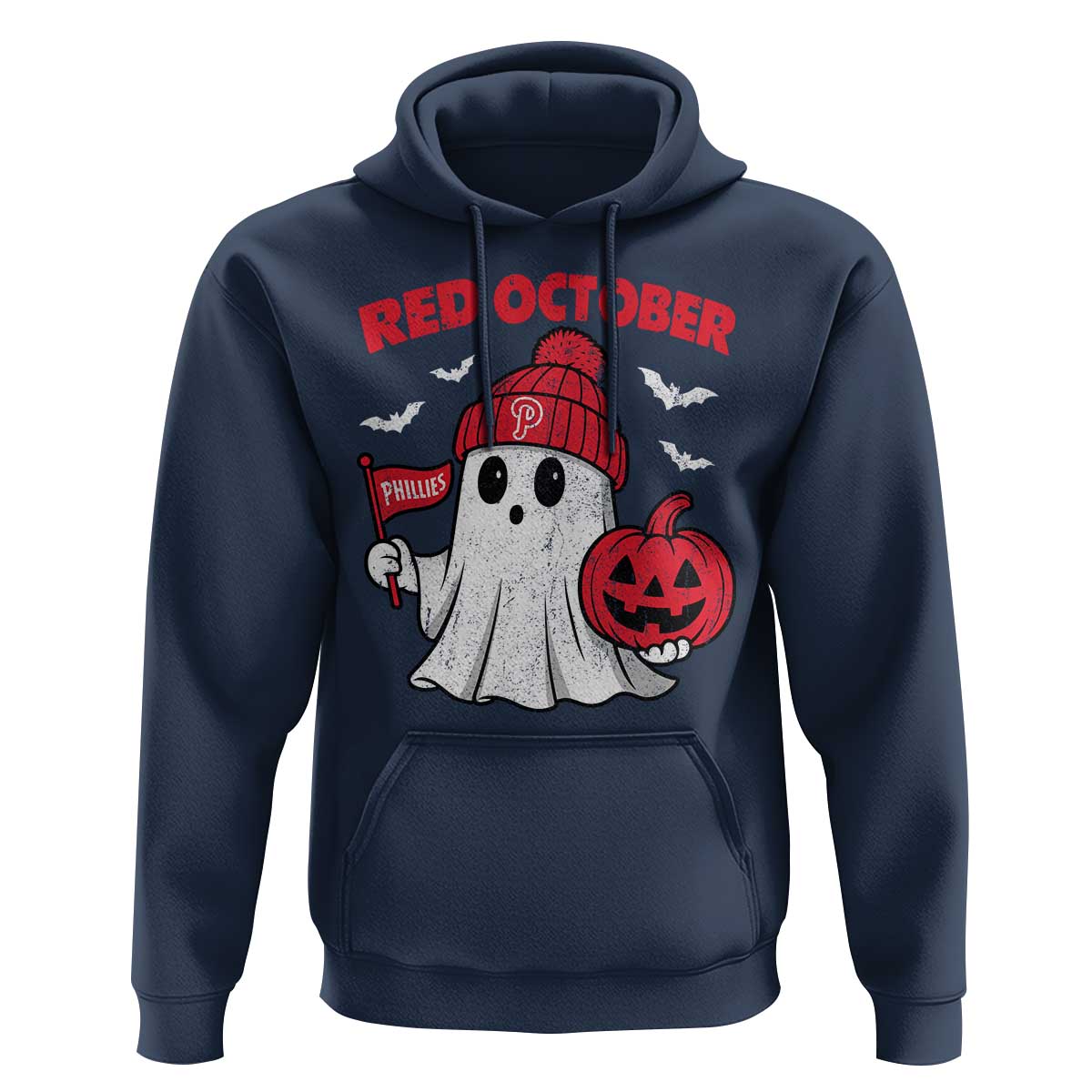 Red October Halloween Ghost Hoodie Philadelphia Spooky Pumpkin TS10