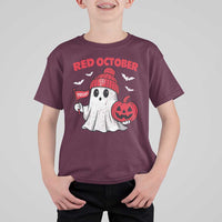 Red October Halloween Ghost T Shirt For Kid Philadelphia Spooky Pumpkin TS10