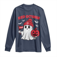 Red October Halloween Ghost Long Sleeve Shirt Philadelphia Spooky Pumpkin TS10