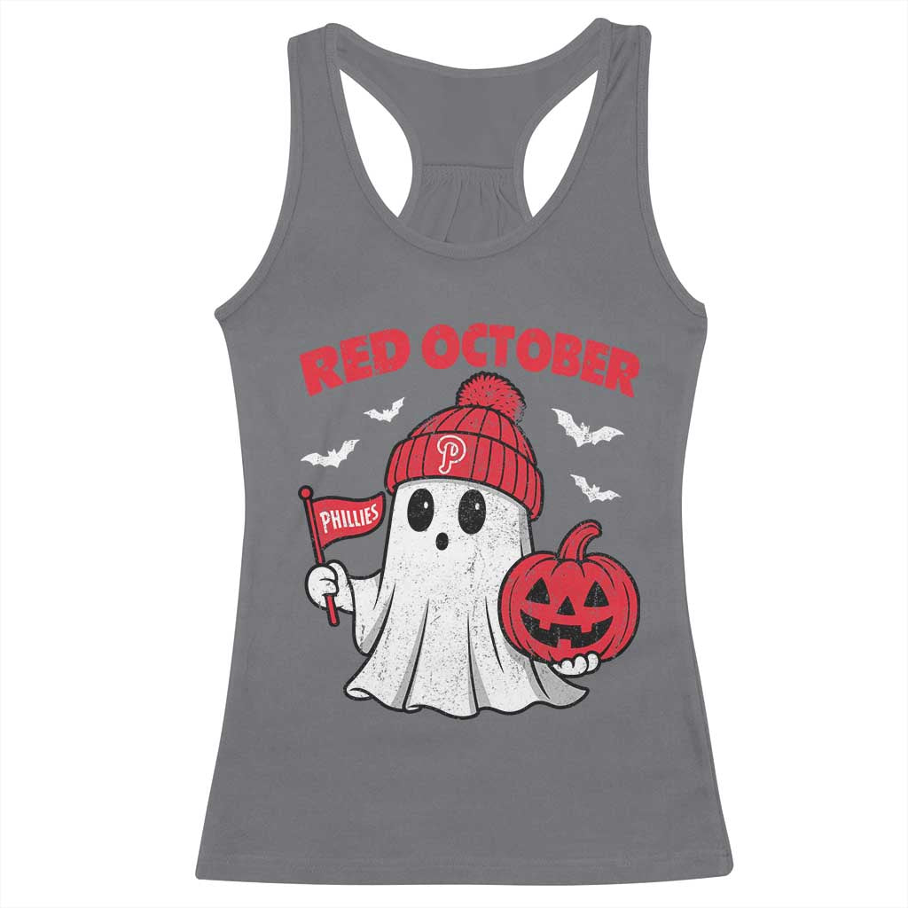 Red October Halloween Ghost Racerback Tank Top Philadelphia Spooky Pumpkin TS10