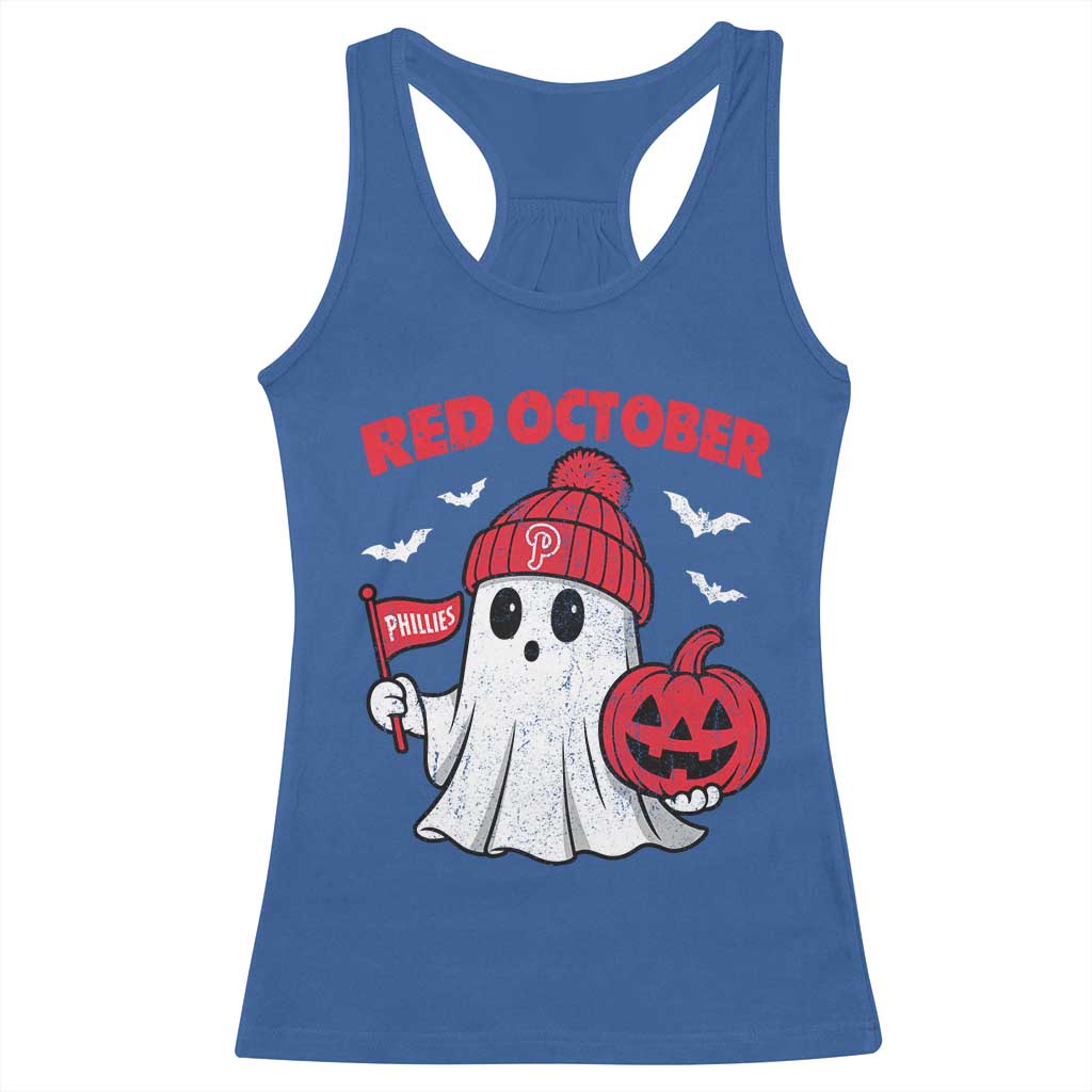 Red October Halloween Ghost Racerback Tank Top Philadelphia Spooky Pumpkin TS10