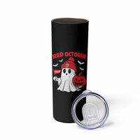 Red October Halloween Ghost Skinny Tumbler Philadelphia Spooky Pumpkin TS10