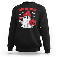 Red October Halloween Ghost Sweatshirt Philadelphia Spooky Pumpkin TS10
