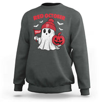 Red October Halloween Ghost Sweatshirt Philadelphia Spooky Pumpkin TS10