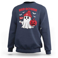Red October Halloween Ghost Sweatshirt Philadelphia Spooky Pumpkin TS10