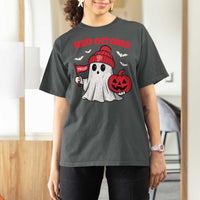 Red October Halloween Ghost T Shirt For Women Philadelphia Spooky Pumpkin TS10