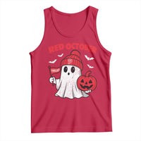Red October Halloween Ghost Tank Top Philadelphia Spooky Pumpkin TS10