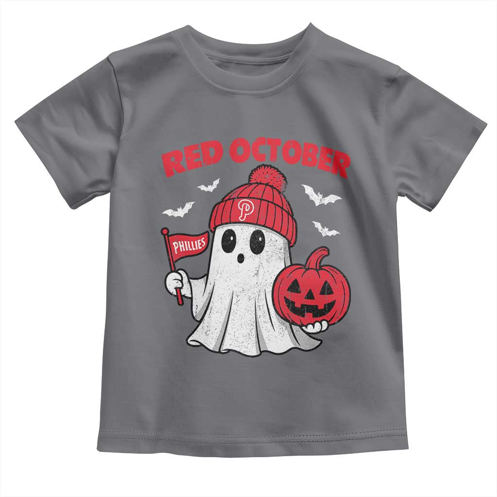 Red October Halloween Ghost Toddler T Shirt Philadelphia Spooky Pumpkin TS10