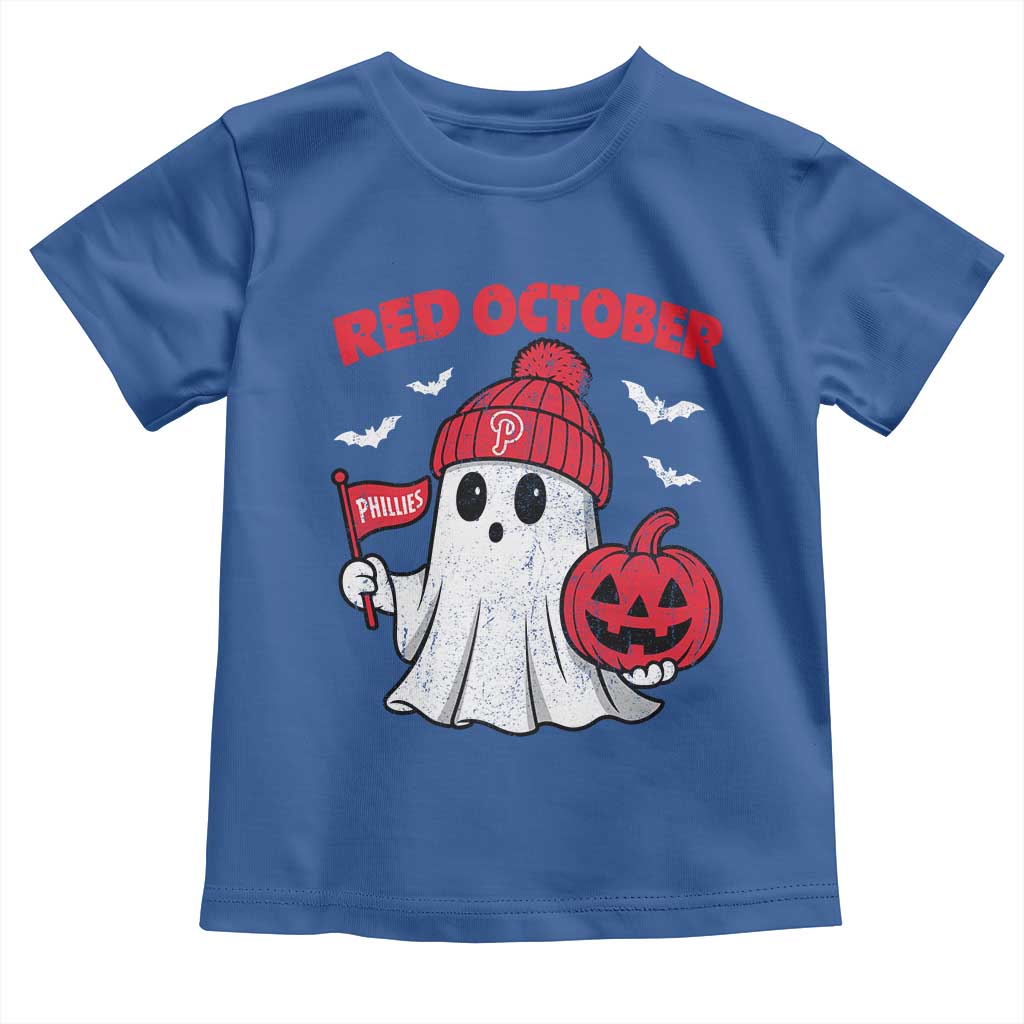 Red October Halloween Ghost Toddler T Shirt Philadelphia Spooky Pumpkin TS10