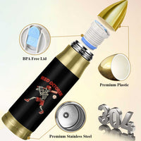 Red October Skeleton Baseball Bullet Tumbler Philadelphia Halloween Costume Funny - Wonder Print Shop