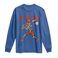 Red October Skeleton Baseball Long Sleeve Shirt Philadelphia Halloween Costume Funny - Wonder Print Shop
