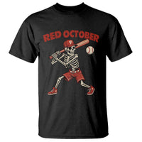 Red October Skeleton Baseball T Shirt Philadelphia Halloween Costume Funny - Wonder Print Shop