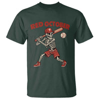 Red October Skeleton Baseball T Shirt Philadelphia Halloween Costume Funny - Wonder Print Shop