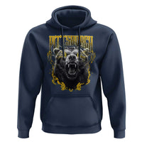 Vintage Pittsburgh Hoodie Retro Sports Fan Wild Bear Mascot Streetwear Bootleg - Wonder Print Shop