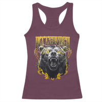 Vintage Pittsburgh Racerback Tank Top Retro Sports Fan Wild Bear Mascot Streetwear Bootleg - Wonder Print Shop