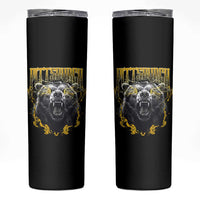 Vintage Pittsburgh Skinny Tumbler Retro Sports Fan Wild Bear Mascot Streetwear Bootleg - Wonder Print Shop