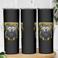 Vintage Pittsburgh Skinny Tumbler Retro Sports Fan Wild Bear Mascot Streetwear Bootleg - Wonder Print Shop