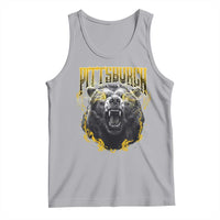 Vintage Pittsburgh Tank Top Retro Sports Fan Wild Bear Mascot Streetwear Bootleg - Wonder Print Shop