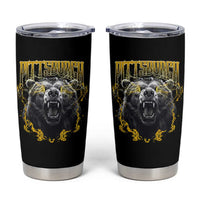 Vintage Pittsburgh Tumbler Cup Retro Sports Fan Wild Bear Mascot Streetwear Bootleg - Wonder Print Shop