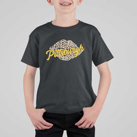 Pittsburgh Leopard Lips T Shirt For Kid Steel City Pride Woman Girl - Wonder Print Shop