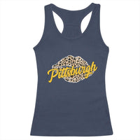 Pittsburgh Leopard Lips Racerback Tank Top Steel City Pride Woman Girl - Wonder Print Shop
