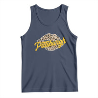 Pittsburgh Leopard Lips Tank Top Steel City Pride Woman Girl - Wonder Print Shop