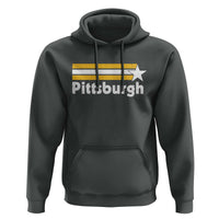 Retro Pittsburgh Hoodie Vintage Pennsylvania Stripes 70s 80s 90s - Wonder Print Shop
