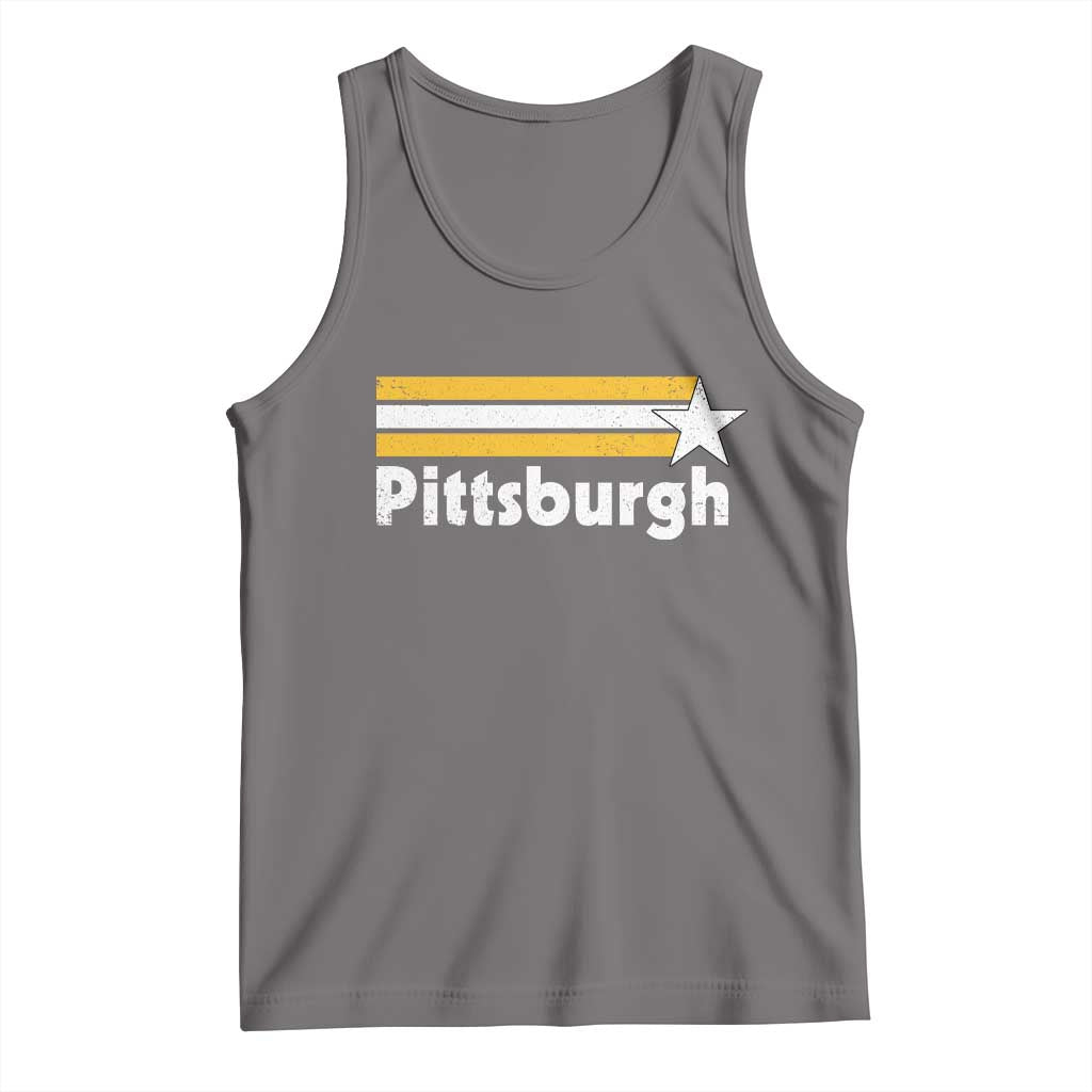 Retro Pittsburgh Tank Top Vintage Pennsylvania Stripes 70s 80s 90s - Wonder Print Shop