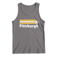 Retro Pittsburgh Tank Top Vintage Pennsylvania Stripes 70s 80s 90s - Wonder Print Shop