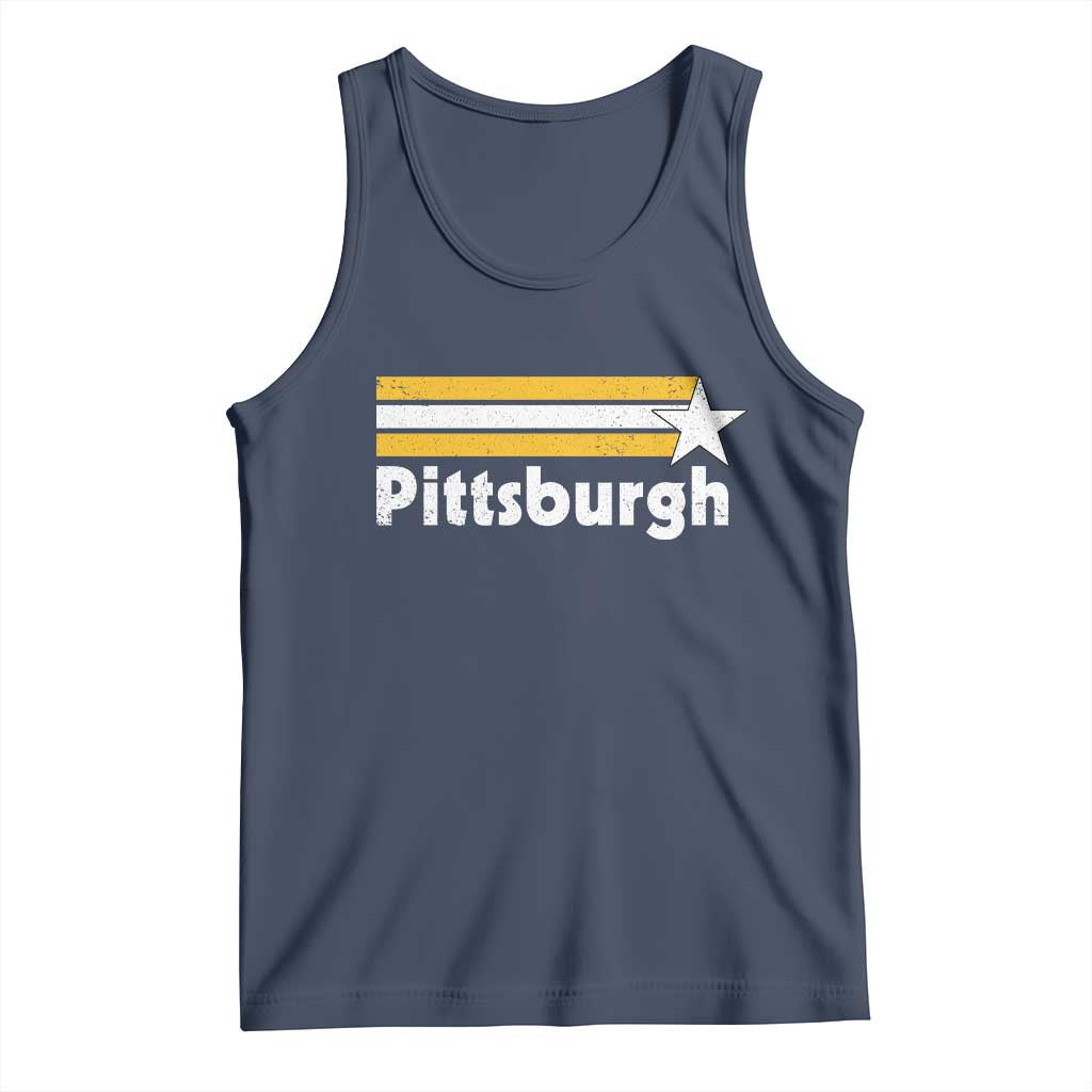 Retro Pittsburgh Tank Top Vintage Pennsylvania Stripes 70s 80s 90s - Wonder Print Shop