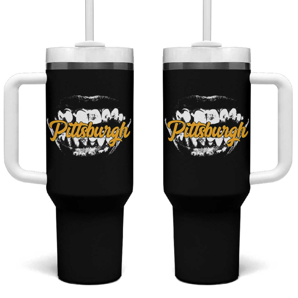 Pittsburgh Tumbler With Handle Streetwear Steel City Pride - Wonder Print Shop