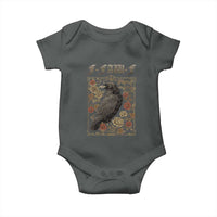 Funny F Caw F Crow Baby Onesie Vintage Bird Saying Adult Humor Gothic Tarot Card - Wonder Print Shop