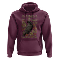 Funny F Caw F Crow Hoodie Vintage Bird Saying Adult Humor Gothic Tarot Card - Wonder Print Shop