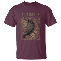 Funny F Caw F Crow T Shirt Vintage Bird Saying Adult Humor Gothic Tarot Card - Wonder Print Shop