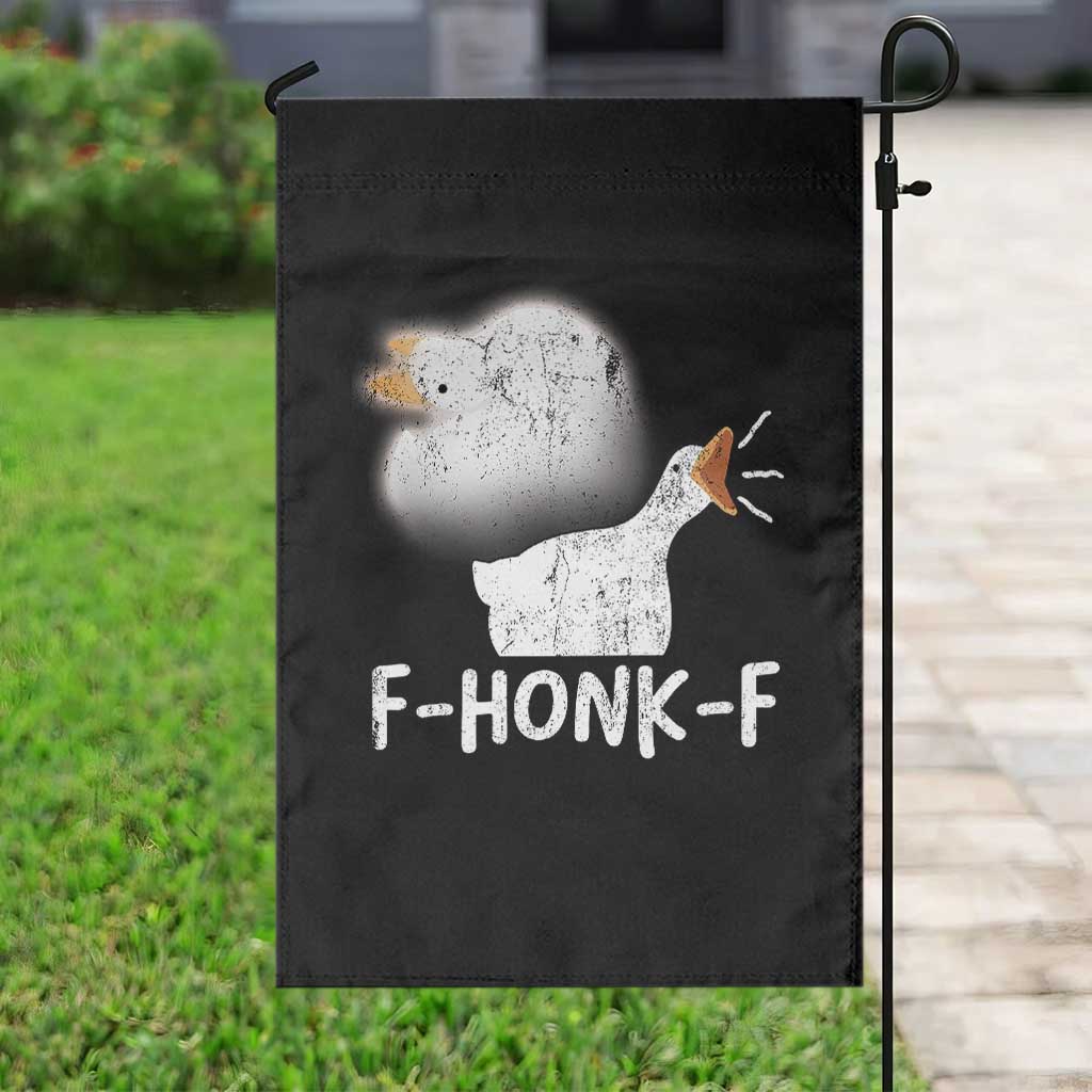 Silly Goose Meme Garden Flag Retro F-Honk-F Funny Farm Animal - Wonder Print Shop
