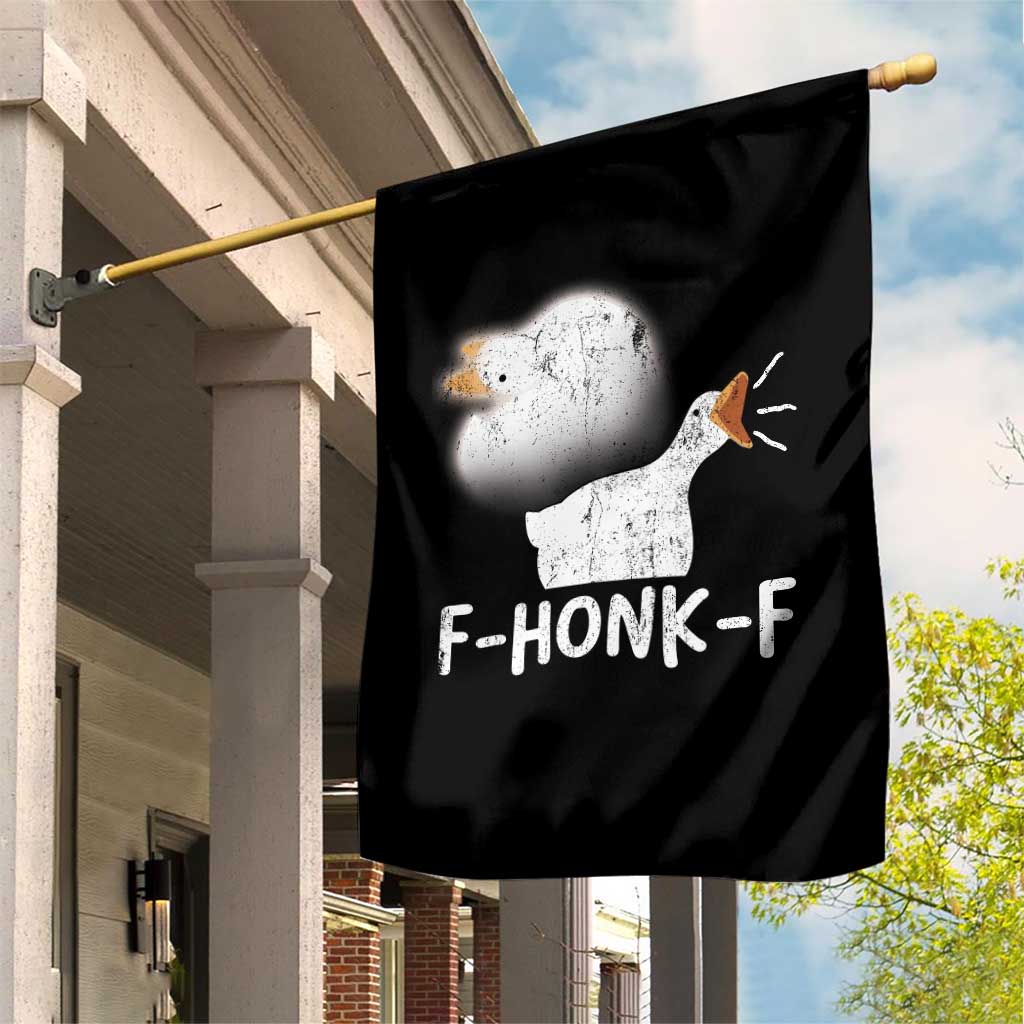Silly Goose Meme Garden Flag Retro F-Honk-F Funny Farm Animal - Wonder Print Shop
