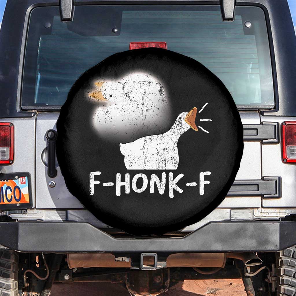 Silly Goose Meme Spare Tire Cover Retro F-Honk-F Funny Farm Animal - Wonder Print Shop