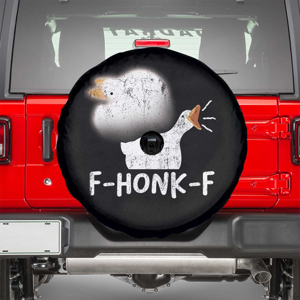 Silly Goose Meme Spare Tire Cover Retro F-Honk-F Funny Farm Animal - Wonder Print Shop
