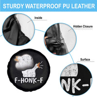 Silly Goose Meme Spare Tire Cover Retro F-Honk-F Funny Farm Animal - Wonder Print Shop