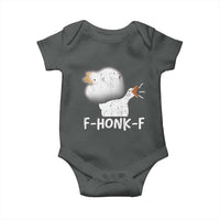 Silly Goose Meme Baby Onesie Retro F-Honk-F Funny Farm Animal - Wonder Print Shop