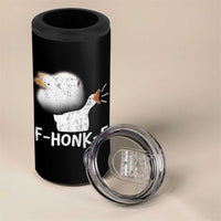 Silly Goose Meme 4 in 1 Can Cooler Tumbler Retro F-Honk-F Funny Farm Animal - Wonder Print Shop