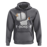 Silly Goose Meme Hoodie Retro F-Honk-F Funny Farm Animal - Wonder Print Shop
