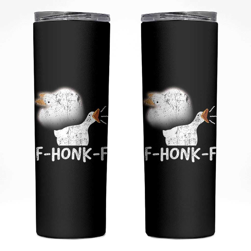 Silly Goose Meme Skinny Tumbler Retro F-Honk-F Funny Farm Animal - Wonder Print Shop