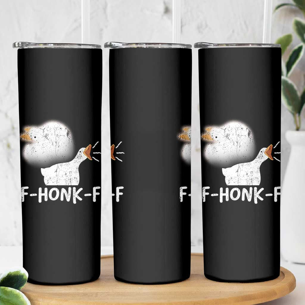 Silly Goose Meme Skinny Tumbler Retro F-Honk-F Funny Farm Animal - Wonder Print Shop