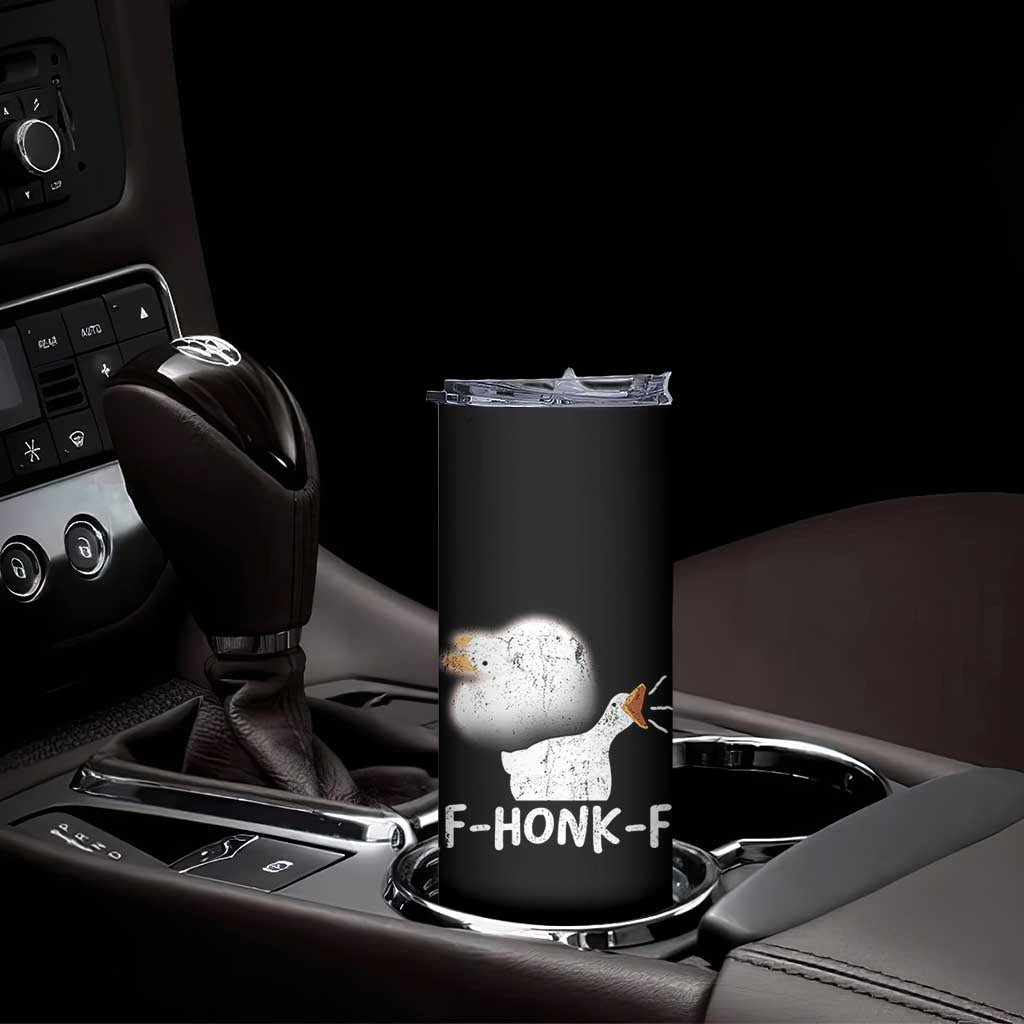 Silly Goose Meme Skinny Tumbler Retro F-Honk-F Funny Farm Animal - Wonder Print Shop