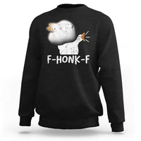 Silly Goose Meme Sweatshirt Retro F-Honk-F Funny Farm Animal - Wonder Print Shop