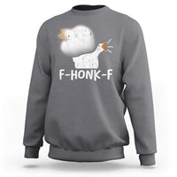 Silly Goose Meme Sweatshirt Retro F-Honk-F Funny Farm Animal - Wonder Print Shop